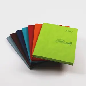 YAHOU Logo personalizzato copertina morbida semplice diario dello studente durevole in pelle pura colore A5 Notebook per la promozione dell'ufficio