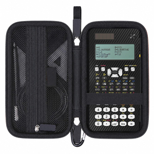 Boîte de rangement pour calculatrices portables antichoc personnalisable, étui rigide en EVA imperméable pour la papeterie avec sangle - Product Image 1