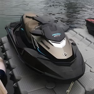 Pontone Galleggiante Modulare in HDPE per Moto d'Acqua, Ormeggio per Yacht e Marina, con Cerniera 500x500x345mm, Hisea Dock - Product Image 1