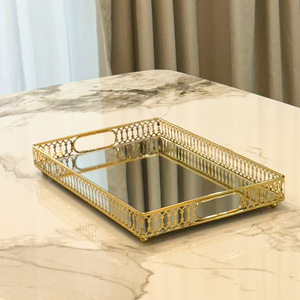 <span class=keywords><strong>Plateau</strong></span> en <span class=keywords><strong>verre</strong></span> miroir en métal <span class=keywords><strong>de</strong></span> style européen, <span class=keywords><strong>plateau</strong></span> <span class=keywords><strong>de</strong></span> service durable <span class=keywords><strong>pour</strong></span> salon, <span class=keywords><strong>table</strong></span> basse, décoration intérieure, rangement <span class=keywords><strong>de</strong></span> fruits - Product Image 6
