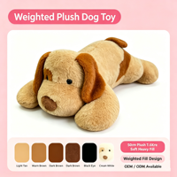 Boneka Anjing Berbobot 60cm, Isi Tebal, Super Lembut, Warna Dapat Disesuaikan, Jahitan Kuat, Bantal Tubuh Anjing Bulu Halus, Mengatasi Kecemasan
