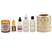 Étiquettes adhésives personnalisées, rouleau autocollant pour produits cosmétiques professionnels, pot blanc, pièces