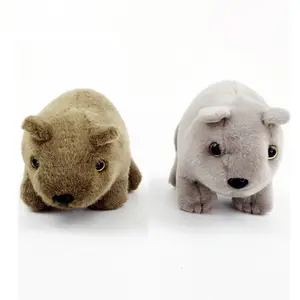 10cm küçük kabarık sevimli sevimli Wombat yumuşak hayvan peluş oyuncak pençe makinesi peluş doldurulmuş oyuncaklar