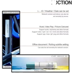 Monitor LED ultraancho HXXK TOUCH para señalización Digital, quiosco de publicidad, tira de pantalla multimedia, estante, pantalla de barra Edgelcd - Product Image 3
