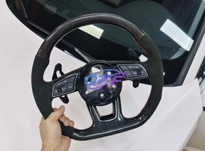 Volant de voiture en Alcantara pour Audi A3 A4L A5 A6L A7 Q8 TT R8 - <span class=keywords><strong>Prix</strong></span> de gros usine - Product Image 5