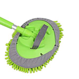 Brosse de nettoyage de voiture en silicone, <span class=keywords><strong>balai</strong></span> en Chenille télescopique réglable, manche longue, outils de nettoyage de véhicule, brosse rotative - Product Image 1