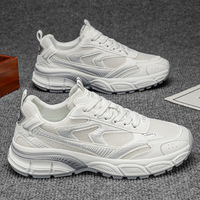Chaussures de sport pour hommes d'extérieur, respirantes en maille, style chunky, sneakers décontractées, mocassins amortissants, chaussures de marche