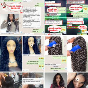 Commercio all'ingrosso 100% capelli umani Peruk parrucche umane Bulk Peruca De Cabelo Humano Perruque Bandeau Cheveux Humains - Product Image 6