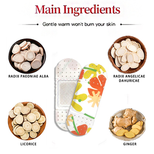 แผ่นแปะดูแลประจำเดือนสำหรับวัยรุ่นหญิง ผสมขิงและดอกพีโอนีลาคติฟลอรา ให้ความร้อนต่อเนื่อง 6-8 ชั่วโมง รุ่น M-4 อายุการเก็บรักษา 3 ปี ผลิตจากมณฑลซานตง - Product Image 4