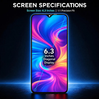 Écran de remplacement d'usine compatible avec OPPO A7 A5s A12 CPH1909 PBFM00, écran tactile LCD HD+ de 6,2 pouces