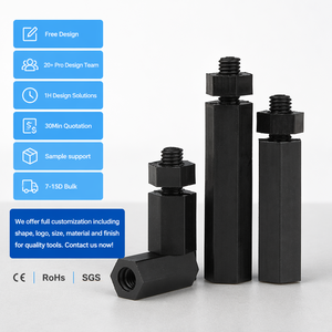 Kit de fixation en nylon pour carte mère PCB : entretoises hexagonales, vis, écrous et rondelles - Product Image 1