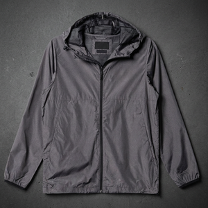 Custom Mens Safari Canvas Jacket Winter Casual Mandarin Collar Waterproof Flocked Embroidery Solid Zipper Outdoor Streetwear Top - Product Image 4