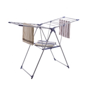 FIRST HORSE Stendibiancheria Pieghevole in Metallo Bianco a Forma di Ala, Prezzo Competitivo, per <span class=keywords><strong>Balcone</strong></span> - Product Image 1