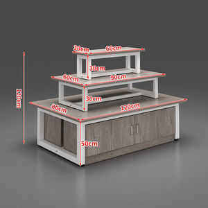 Présentoir d'îlot de supermarché personnalisé, présentoir promotionnel essentiel pour chaussures et snacks, étagères de gondole de supermarché - Product Image 4