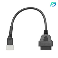 BENELLI OBD2 Cable adaptador de enchufe de diagnóstico de 6 pines BOSCH DELPHI motocicleta bicicleta ATV ECUs 16PIN OBD extender Audio Video Cables