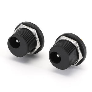 Prise d'alimentation CC DC-021 à haute isolation et résistance à la tension, avec verrouillage à écrou, <span class=keywords><strong>mini</strong></span>-prise à <span class=keywords><strong>souder</strong></span> pour montage sur panneau - Product Image 4