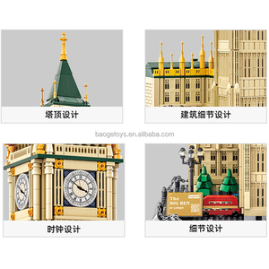 Ensemble de blocs de construction en plastique de 1095 pièces pour enfants, jouet de démontage Big Ben, cadeau de construction pour enfants - Product Image 3