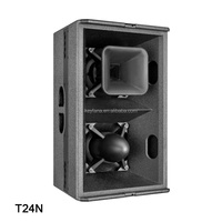 Caja Acústica para Altavoces Line Array T24N, Caja Doble de 12 Pulgadas, Caja Acústica Vacía