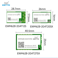 Módulo Inalámbrico LoRa Ebyte Serie EWM628 SX1281 2.4GHz, Full Duplex, Salto de Frecuencia Automático, 12/20/27dBm, 4km, UART TTL SMD