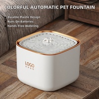 Distributeur d'eau automatique pour animaux de compagnie, coloré, alimenté par batterie, en plastique, 3L, fontaine à eau pour chats