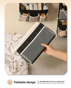 Multi Layer Fabric Minimalist Modern Three-dimensional Hanging Storage <b>Box</b> for Doors, <b>Wardrobe</b>, Underwear Bookshelf, Dormitory - Product Image 6