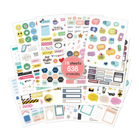 Autocollants de conception de planificateur hebdomadaire mensuel avec impression personnalisée de logo autocollant de papier décoratif de journal