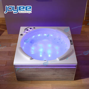 JOYEE baignoire autoportante ronde baignoire acrylique style européen équipement de spa baignoire de massage villa jakuzi - Product Image 1