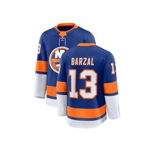 Maillot de hockey des Islanders de New York Barzal 13, impression par sublimation, 100 % polyester - Product Image 1