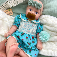 Poupée Reborn de 20 pouces pour bébé fille, en silicone pur de qualité supérieure, avec détails réalistes des doigts et des pieds, pour exposition artistique professionnelle
