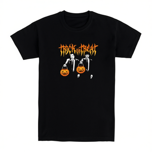 Maglietta promozionale Trick Or Treat Halloween nera da uomo a maniche corte - Product Image 2