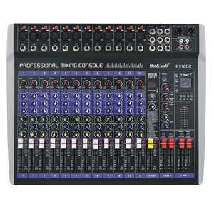 Console de mixage audio professionnelle EX Professional 8 12 16 canaux avec MP3, USB et lecteur de carte SD pour spectacles sur scène - Product Image 2