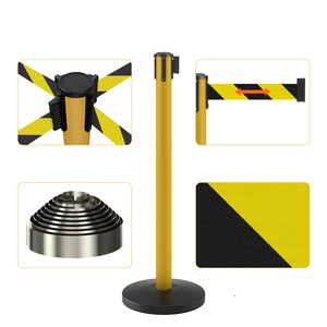 Barrières de sécurité routière pour piétons de haute qualité, événements, 2 m, barrières de contrôle de foule pour concerts, barrières de file d'attente, poteaux de corde, poteaux de séparation - Product Image 3