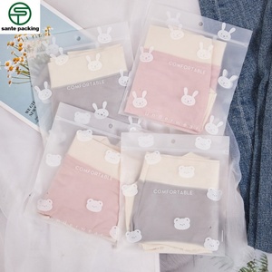 Custom LOGO Frosted PE Gravure Printed Recyclable High-grade Underwear Bag with Valve and Ziplock for Packaging Socks & Shoes - Product Image 3