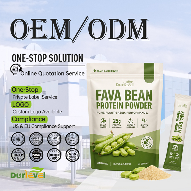 Premium Organic Vegan High Quality Best Selling Bulk Wholesale Oem Private Label Pure Fava Bean Protein Powder