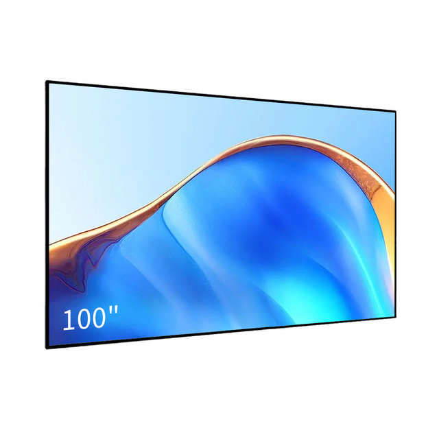 R Best-selling 100 Inch 4K ALR UST Fixed Frame T Prism Screen Ambient Light Rejecting Projection Screen