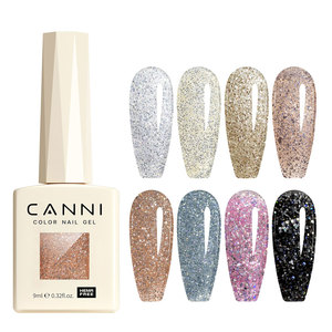 CANNi 9ml Esmalte de Uñas <span class=keywords><strong>Serie</strong></span> <span class=keywords><strong>Glitter</strong></span> 2026 de Alta Calidad, 48 Colores, Marca Privada, Gel Polish, Barniz para Uñas, Venta al por Mayor de Fábrica - Product Image 2