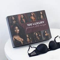 Ropa interior impresa biodegradable personalizada caja corrugada Lencería caja de correo para Sujetador bikini bragas encaje embalaje de lujo al por mayor