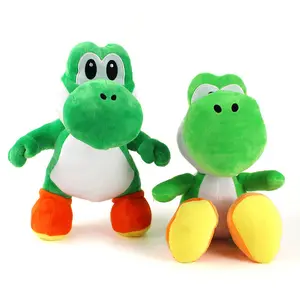 Fabrieksprijs 30Cm Supermario Yoshi Groene Draak Zittende Of Staande Pluche Pop Knuffel Dier