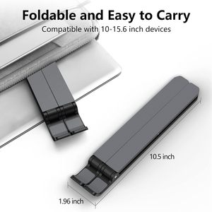 Support d'ordinateur portable pliable et réglable en aluminium, compatible avec MacBook, support portable pour ordinateur portable pour bureau - Product Image 3
