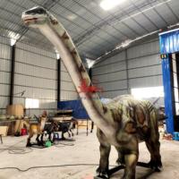 Équipement d'amusement Modèle réaliste de dinosaure brontosaure animatronique de haute qualité