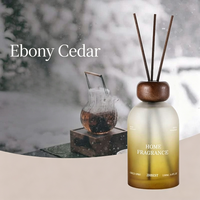 Diffuseur de parfum en verre personnalisé et économique avec bâtonnets en rotin, désodorisant longue durée pour voiture et salle de bain