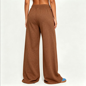 Custom Recycled Relaxed Track Pants <strong>Fleece</strong> Cotton Casual <strong>Jogger</strong> Sweat Pants Breathable Cuffed Loose Hem <strong>Joggers</strong> for <strong>Women</strong> - Product Image 2