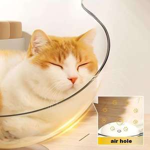 Juguete Interactivo para Gatos con Bola Giratoria y Plumas, Diversión para el Autoentretenimiento, Varitas para Gatos y Diseño de Cama con Forma de Cápsula Espacial - Product Image 6