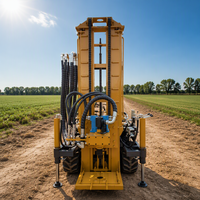 Petite foreuse de puits d'eau portable sur chenilles pour forage de roche dure jusqu'à 300 m, moteur diesel 65 kW, marque ZHIZUAN, garantie 1 an