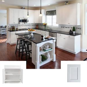 خزائن مطبخ مسطحة قابلة للتركيب من الخشب الصلب بضمان 5 سنوات من KCMA - Product Image 1