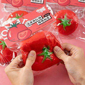 Hot Sale TPR Fluid Fruit Tomato <b>Squishy</b> Flour Filling Slow Return Hand Exercise Squeeze Stress Relieve Toys for Kids Adults - Product Image 4
