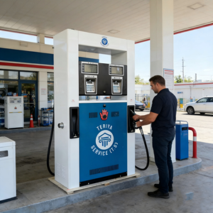 공장 직영 OEM 소형 이동식 주유기 휴대용 이동식 주유기 디스플레이 포함 오일링 머신 2구 노즐 - Product Image 5