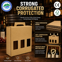 Boîtes d'emballage personnalisées en gros, style transporteur, porte-bocaux, boîtes en carton ondulé, écologiques et recyclables