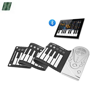 Preço Barato por atacado Crianças de Piano Portátil de Atualização Flexível 49 Mão Roll Up Piano Teclado Digital para Lazer e Entretenimento