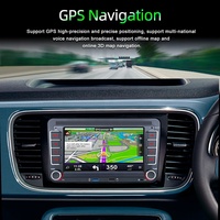 Layar Sentuh LCD HD 7 Inci Android 9 Stereo Audio Mobil Double USB Radio FM Pemutar Multimedia Mobil Dengan Navigasi GPS untuk VW